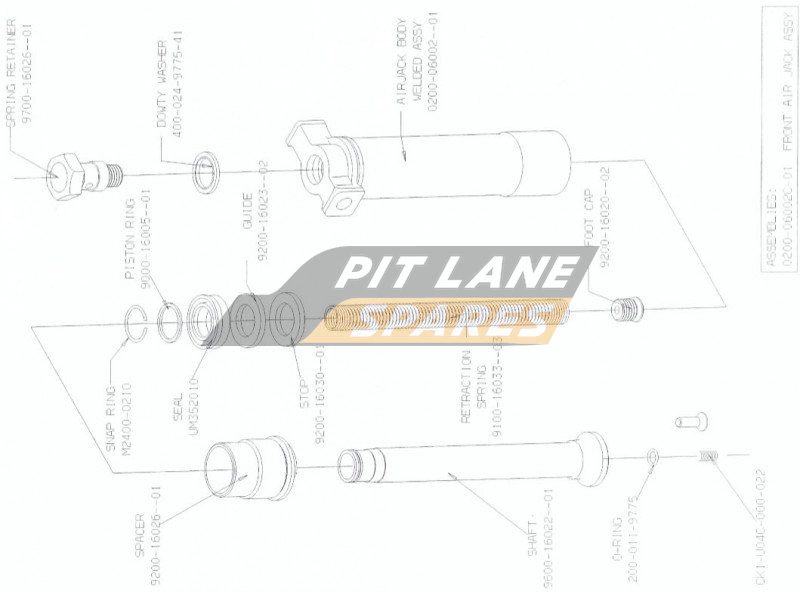 FRONT AIRJACK ASSY Diagram